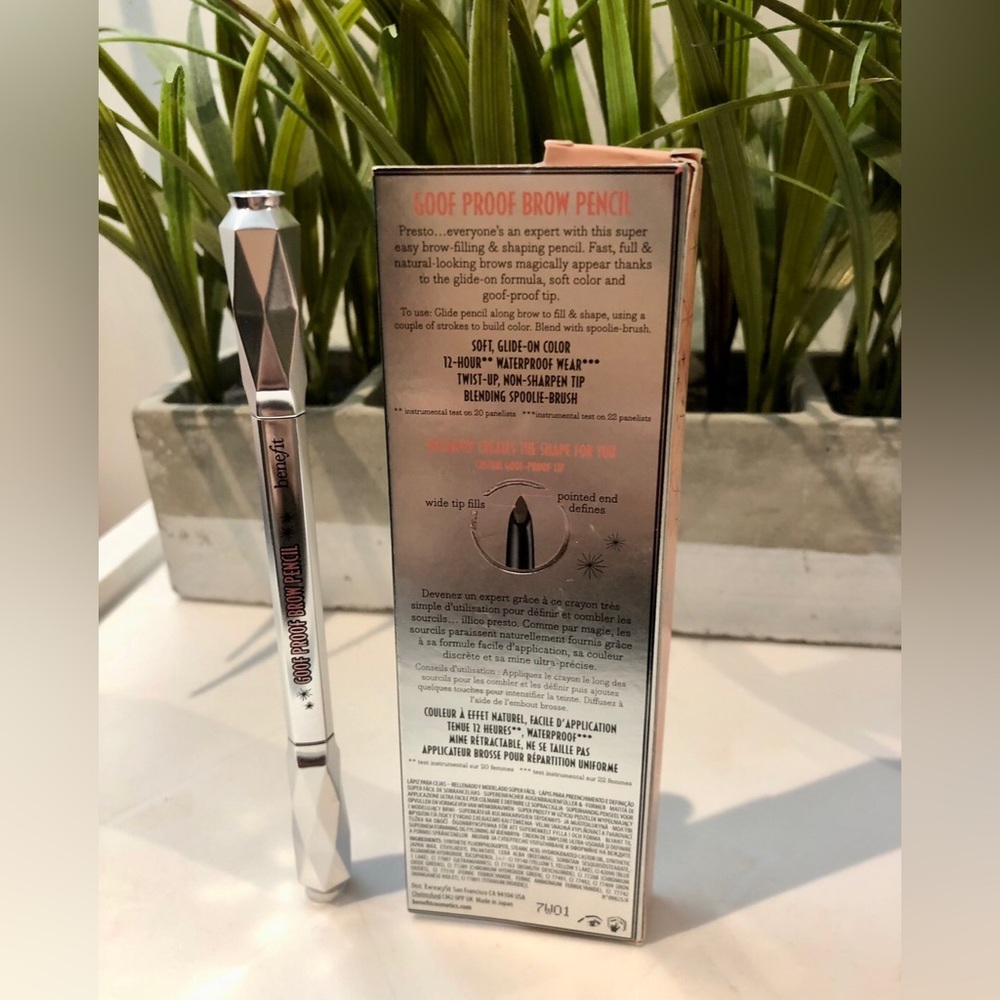 BNIB Benefit Cosmetics Goof Proof Waterproof Easy Shape & Fill Brow Pencil - 2 - Picture 5 of 10